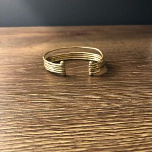 Gold cuff bracelet